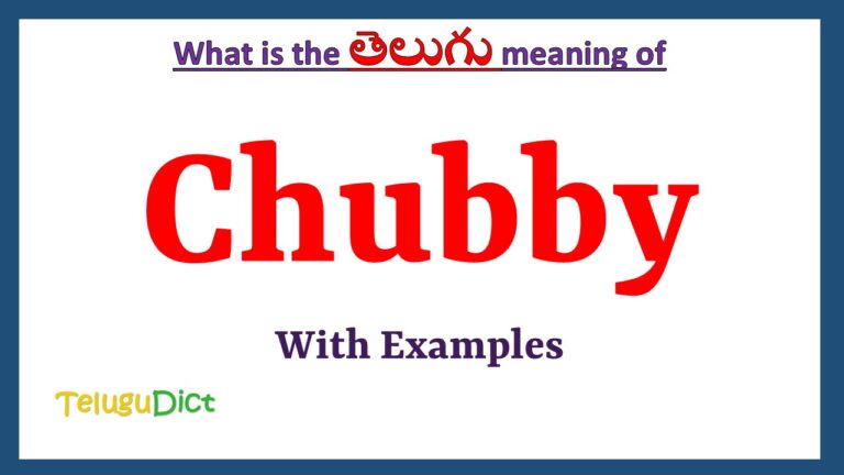 mail chubby meaning